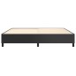 vidaXL Boxspringbett Schwarz 200x200 cm Kunstleder vidaXL Boxspringbett Schwarz 200x200 cm Kunstleder