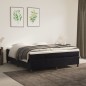 vidaXL Boxspringbett Schwarz 160x200 cm Samt vidaXL Boxspringbett Schwarz 160x200 cm Samt