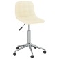 Esszimmerstühle 2 Stk. Drehbar Creme Stoff Esszimmerstühle 2 Stk. Drehbar Creme Stoff