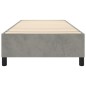 vidaXL Boxspringbett Hellgrau 80x200 cm Samt vidaXL Boxspringbett Hellgrau 80x200 cm Samt