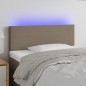 vidaXL LED Kopfteil Taupe 90x5x78/88 cm Stoff vidaXL LED Kopfteil Taupe 90x5x78/88 cm Stoff