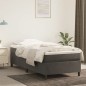 vidaXL Boxspringbett Dunkelgrau 100x200 cm Samt vidaXL Boxspringbett Dunkelgrau 100x200 cm Samt