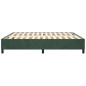vidaXL Boxspringbett Dunkelgrün 200x200 cm Samt vidaXL Boxspringbett Dunkelgrün 200x200 cm Samt