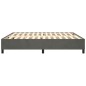 vidaXL Boxspringbett Dunkelgrau 180x200 cm Samt vidaXL Boxspringbett Dunkelgrau 180x200 cm Samt
