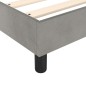 vidaXL Bettgestell Hellgrau 90x190 cm Samt vidaXL Bettgestell Hellgrau 90x190 cm Samt