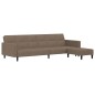 vidaXL Schlafsofa 2-Sitzer mit Hocker Taupe Mikrofasergewebe vidaXL Schlafsofa 2-Sitzer mit Hocker Taupe Mikrofasergewebe