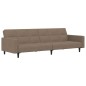 vidaXL Schlafsofa 2-Sitzer mit Hocker Taupe Mikrofasergewebe vidaXL Schlafsofa 2-Sitzer mit Hocker Taupe Mikrofasergewebe