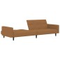 vidaXL Schlafsofa 2-Sitzer mit Hocker Taupe Mikrofasergewebe vidaXL Schlafsofa 2-Sitzer mit Hocker Taupe Mikrofasergewebe