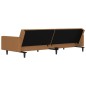 vidaXL Schlafsofa 2-Sitzer mit Hocker Taupe Mikrofasergewebe vidaXL Schlafsofa 2-Sitzer mit Hocker Taupe Mikrofasergewebe