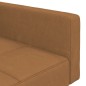 vidaXL Schlafsofa 2-Sitzer mit Hocker Taupe Mikrofasergewebe vidaXL Schlafsofa 2-Sitzer mit Hocker Taupe Mikrofasergewebe