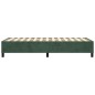vidaXL Boxspringbett Dunkelgrün 100x200 cm Samt vidaXL Boxspringbett Dunkelgrün 100x200 cm Samt