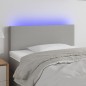 vidaXL LED Kopfteil Hellgrau 90x5x78/88 cm Stoff vidaXL LED Kopfteil Hellgrau 90x5x78/88 cm Stoff