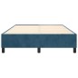 vidaXL Boxspringbett Dunkelblau 140x200 cm Samt vidaXL Boxspringbett Dunkelblau 140x200 cm Samt