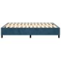 vidaXL Boxspringbett Dunkelblau 140x200 cm Samt vidaXL Boxspringbett Dunkelblau 140x200 cm Samt