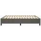 vidaXL Boxspringbett Dunkelgrau 160x200 cm Samt vidaXL Boxspringbett Dunkelgrau 160x200 cm Samt