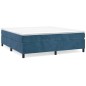 vidaXL Boxspringbett Dunkelblau 160x200 cm Samt vidaXL Boxspringbett Dunkelblau 160x200 cm Samt