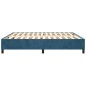 vidaXL Boxspringbett Dunkelblau 160x200 cm Samt vidaXL Boxspringbett Dunkelblau 160x200 cm Samt