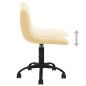 Esszimmerstühle 2 Stk. Drehbar Creme Samt Esszimmerstühle 2 Stk. Drehbar Creme Samt