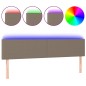 vidaXL LED Kopfteil Taupe 180x5x78/88 cm Stoff vidaXL LED Kopfteil Taupe 180x5x78/88 cm Stoff
