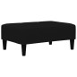 vidaXL Schlafsofa 2-Sitzer mit Hocker Schwarz Mikrofasergewebe vidaXL Schlafsofa 2-Sitzer mit Hocker Schwarz Mikrofasergewebe