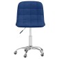 Esszimmerstühle 2 Stk. Drehbar Blau Stoff Esszimmerstühle 2 Stk. Drehbar Blau Stoff