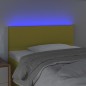 vidaXL LED Kopfteil Grün 90x5x78/88 cm Stoff