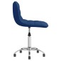 Esszimmerstühle 2 Stk. Drehbar Blau Stoff Esszimmerstühle 2 Stk. Drehbar Blau Stoff