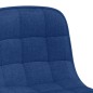 Esszimmerstühle 2 Stk. Drehbar Blau Stoff Esszimmerstühle 2 Stk. Drehbar Blau Stoff