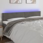 vidaXL LED Kopfteil Dunkelgrau 160x5x78/88 cm Samt vidaXL LED Kopfteil Dunkelgrau 160x5x78/88 cm Samt