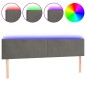 vidaXL LED Kopfteil Dunkelgrau 160x5x78/88 cm Samt vidaXL LED Kopfteil Dunkelgrau 160x5x78/88 cm Samt