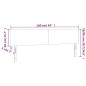 vidaXL LED Kopfteil Dunkelgrau 160x5x78/88 cm Samt vidaXL LED Kopfteil Dunkelgrau 160x5x78/88 cm Samt