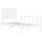 vidaXL Massivholzbett ohne Matratze Weiß 90x200 cm Kiefernholz vidaXL Massivholzbett ohne Matratze Weiß 90x200 cm Kiefernholz