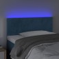 vidaXL LED Kopfteil Dunkelblau 90x5x78/88 cm Samt