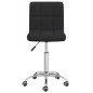 Esszimmerstühle 2 Stk. Drehbar Schwarz Stoff Esszimmerstühle 2 Stk. Drehbar Schwarz Stoff