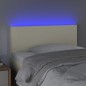 vidaXL LED Kopfteil Creme 80x5x78/88 cm Kunstleder vidaXL LED Kopfteil Creme 80x5x78/88 cm Kunstleder