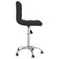 Esszimmerstühle 2 Stk. Drehbar Schwarz Stoff Esszimmerstühle 2 Stk. Drehbar Schwarz Stoff