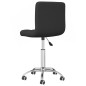 Esszimmerstühle 2 Stk. Drehbar Schwarz Stoff Esszimmerstühle 2 Stk. Drehbar Schwarz Stoff