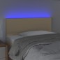 vidaXL LED Kopfteil Creme 90x5x78/88 cm Stoff vidaXL LED Kopfteil Creme 90x5x78/88 cm Stoff