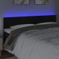 vidaXL LED Kopfteil Schwarz 200x5x78/88 cm Samt vidaXL LED Kopfteil Schwarz 200x5x78/88 cm Samt
