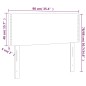 vidaXL LED Kopfteil Hellgrau 90x5x78/88 cm Samt vidaXL LED Kopfteil Hellgrau 90x5x78/88 cm Samt
