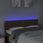vidaXL LED Kopfteil Dunkelbraun 144x5x78/88 cm Stoff vidaXL LED Kopfteil Dunkelbraun 144x5x78/88 cm Stoff