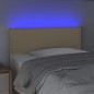 vidaXL LED Kopfteil Creme 90x5x78/88 cm Stoff vidaXL LED Kopfteil Creme 90x5x78/88 cm Stoff