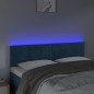 vidaXL LED Kopfteil Dunkelblau 144x5x78/88 cm Samt