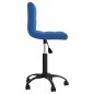 Esszimmerstühle 2 Stk. Drehbar Blau Samt Esszimmerstühle 2 Stk. Drehbar Blau Samt