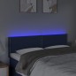 vidaXL LED Kopfteil Blau 144x5x78/88 cm Stoff vidaXL LED Kopfteil Blau 144x5x78/88 cm Stoff