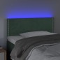 vidaXL LED Kopfteil Dunkelgrün 80x5x78/88 cm Samt
