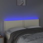 vidaXL LED Kopfteil Creme 144x5x78/88 cm Kunstleder vidaXL LED Kopfteil Creme 144x5x78/88 cm Kunstleder