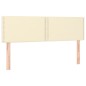 vidaXL LED Kopfteil Creme 144x5x78/88 cm Kunstleder vidaXL LED Kopfteil Creme 144x5x78/88 cm Kunstleder