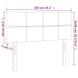 vidaXL LED Kopfteil Grün 100x5x78/88 cm Stoff vidaXL LED Kopfteil Grün 100x5x78/88 cm Stoff