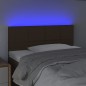vidaXL LED Kopfteil Dunkelbraun 80x5x78/88 cm Stoff